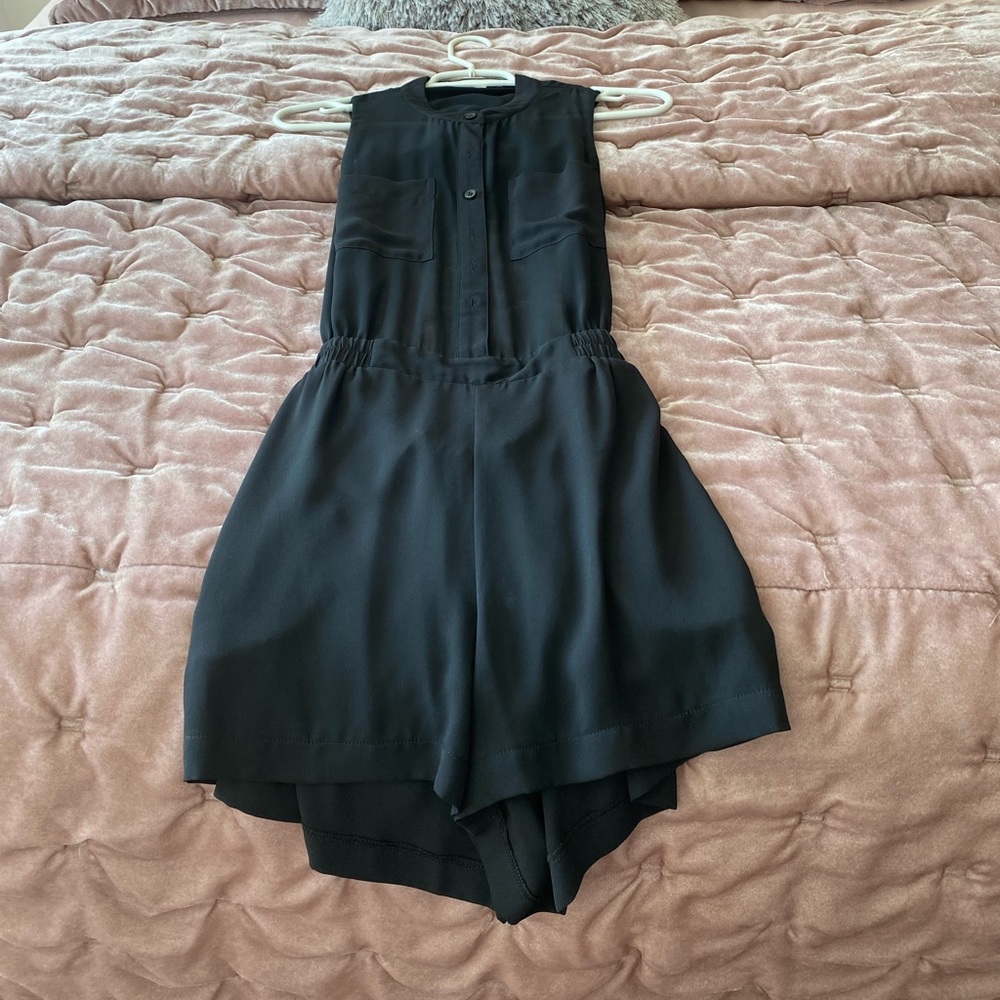 BGCBG Generation Black One Piece Short Set Romper